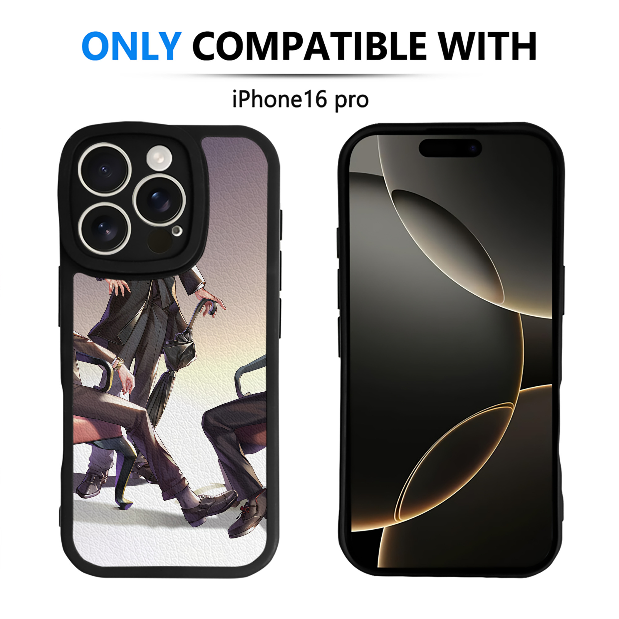 （画像用） ハイキュー!! Haikyu!! 【iPhone 16シリーズ対応】シリコンスマホケース（レザー調） 材質：シリコン